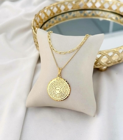 Colar Veneziana Pingente Pai Nosso