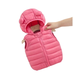 Imagem do Colete infantil com capuz ursinho