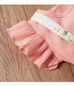 Conjunto 3 peças - jardineira, body e faixa - comprar online