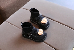 Sapato menina meia cano médio velcro - loja online