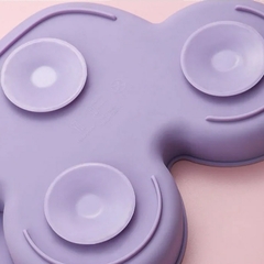 Prato alimentação infantil carro em silicone com ventosa - loja online