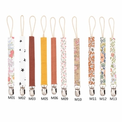 Prendedor de chupeta linho algodão - loretakidsstore