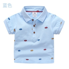Camiseta polo infantil carros