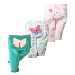 Imagem do Kit infantil bebê com 3 calças desenhos