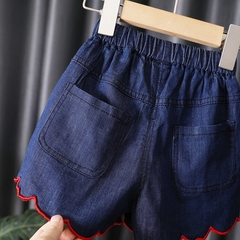 shorts infantil coração