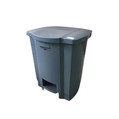 LIXEIRA PERFECT 35L CINZA