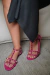 RASTEIRA VALENTINO ROCKSTUD PINK - Gringa Vende