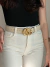 CINTO GUCCI LARGE OFF WHITE na internet