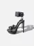 SALTO YSL PRETO COM CORRENTE