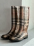 BOTA BURBERRY CHECK RUBBER - comprar online