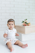 Conjunto Body e Shorts com Pompom em Algodão Egípcio - Mini Bear - comprar online