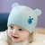 Touca para Bebê em Tricô - Urso Azul