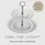 Porta Doces 2 Andares de Vidro Linha Angel 23x25 cm - Lyor - Shop2go Home