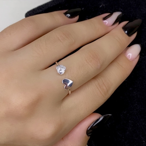 Anel corações regulável