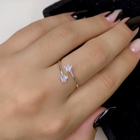 Anel corações regulável