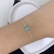 Pulseira com pedra turmalina verde (fecho gravatinha)