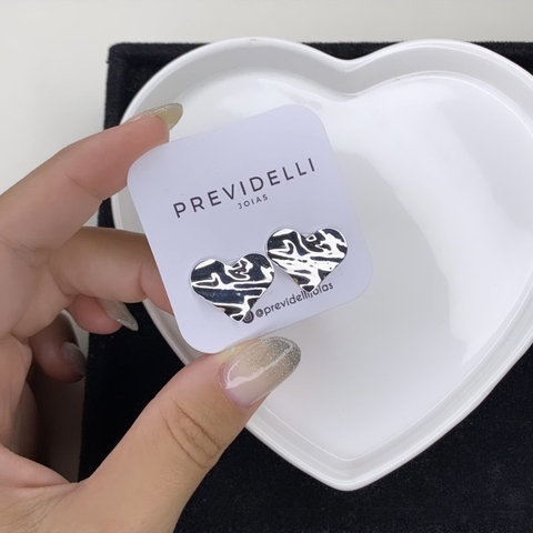 Brinco organic coração