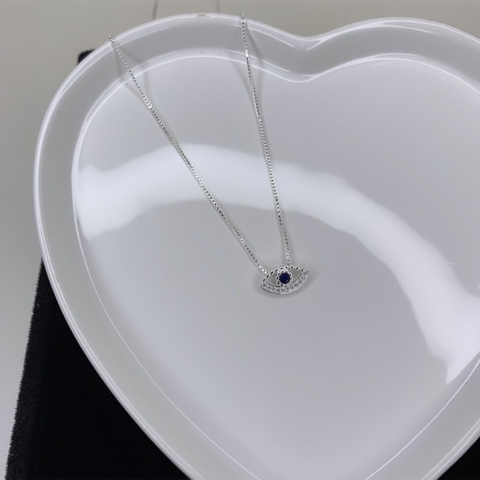 Colar olho grego cravejado