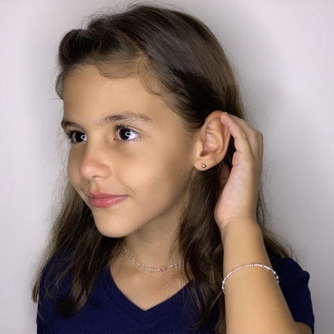 Pulseira bolinhas infantil