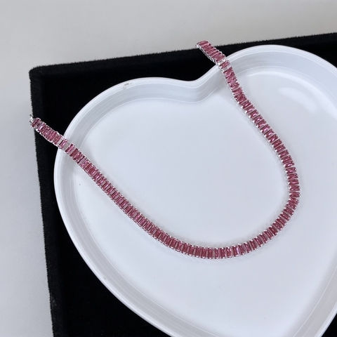 Choker riviera luxo PINK
