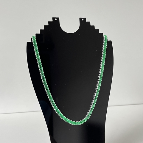 Choker riviera baguete esmeralda CL26 - comprar online