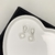 Argola trevo cristal - comprar online