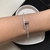 Bracelete prego cravejado glam