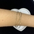 Bracelete X fios ouro 18k