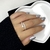 Anel prego cravejado (regulável) AR22