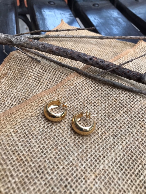 Brinco Argola Aberta Grossa Lisa -