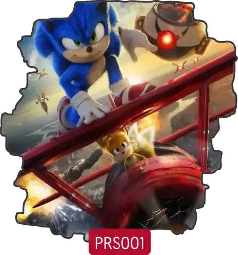 Vinilos Sonic con Efecto Pared Rota – Pack 100x60 cm: Talle S