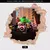 Vinilos LEGO MARVEL con Efecto 3D Pared Rota – Pack 100x60 cm: Talle S - DecoZone