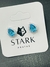 BRINCO GOTA ZIRCONIA AZUL