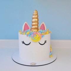 Pastel unicornio arcoíris | 30 rebanadas