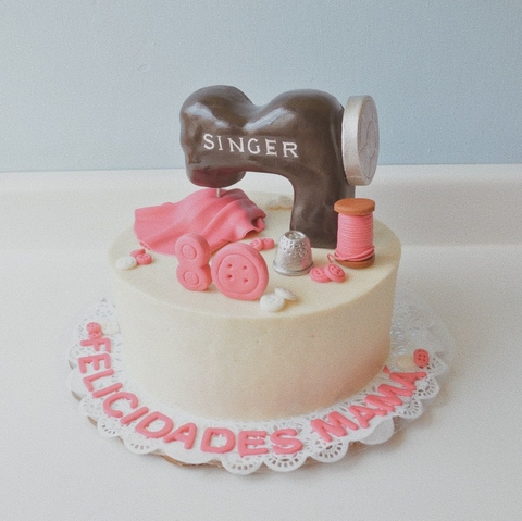 Pastel Máquina de Coser | 12 rebanadas