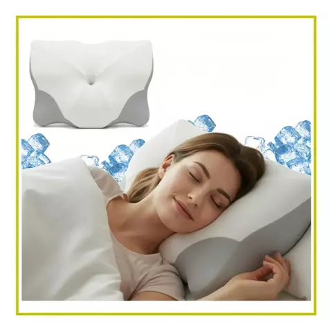 Almohada Alivia Dolor Cuello Transpirable Cervical Absorvente