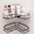 Esquinero Estante Metalico Adhesivo de Baño Ducha - comprar online