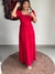 Vestido tricoline vermelho