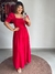 Vestido tricoline vermelho - comprar online