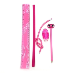 Set de utiles rosa