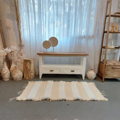 Alfombra Rayas Anchas (cruda con blanco) en internet