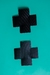 Protetor de Mamilos - em Formato de "X" - Preto - Sensuah Boutique