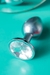 Plug Anal de Aço com Cristal Arredondado - Transparente - Tamanho: M