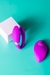 Vibrador Para Casal com 10 Vibrações, com Controle Remoto e Ponta Dupla - Roxo