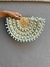 Carteira De Palha Clutch Bolsa Praia Com Detalhe Azul