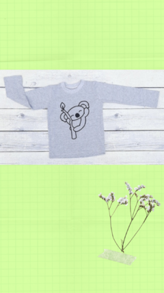 remera gris koala
