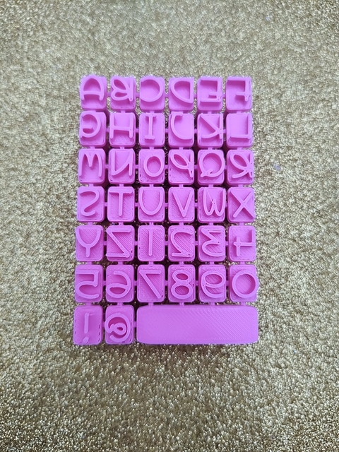 Abecedario Burbuja mayus