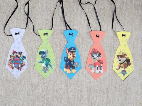 GRAVATA TECIDO . SIMPLES PATRULHA CANINA C/20