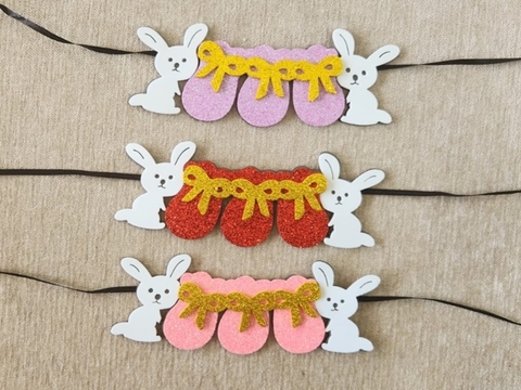 PÁSCOA GARGANTILHA EVA COELHOS C/30 **