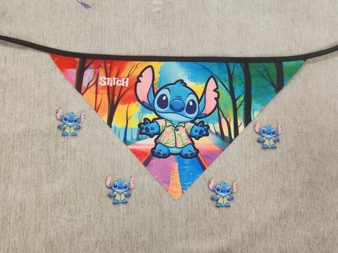 CONJUNTO BANDANA LAZER / ADESIVO STITCH C/10 - comprar online